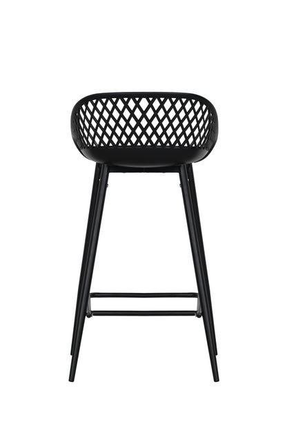 Ovela Set of 2 Leerdam Counter Stools (Black)