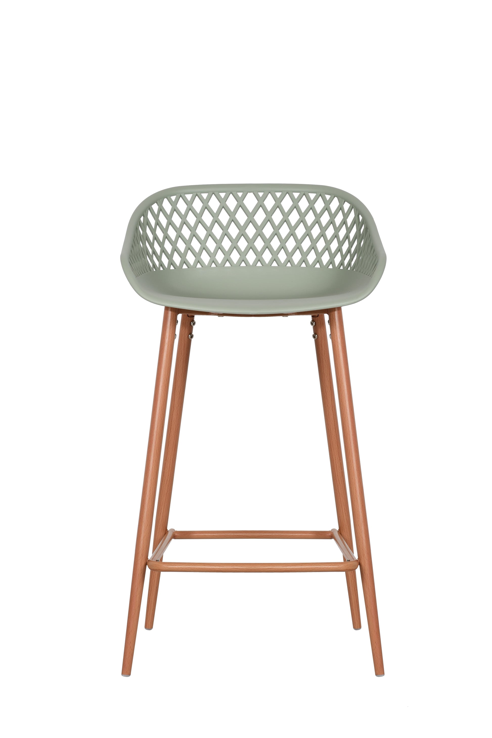 Ovela Set of 2 Leerdam Counter Stools (Pastel Green)