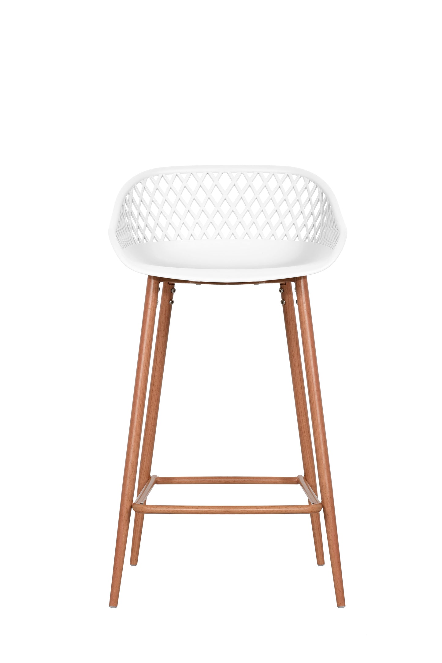 Ovela Set of 2 Leerdam Counter Stools (White)