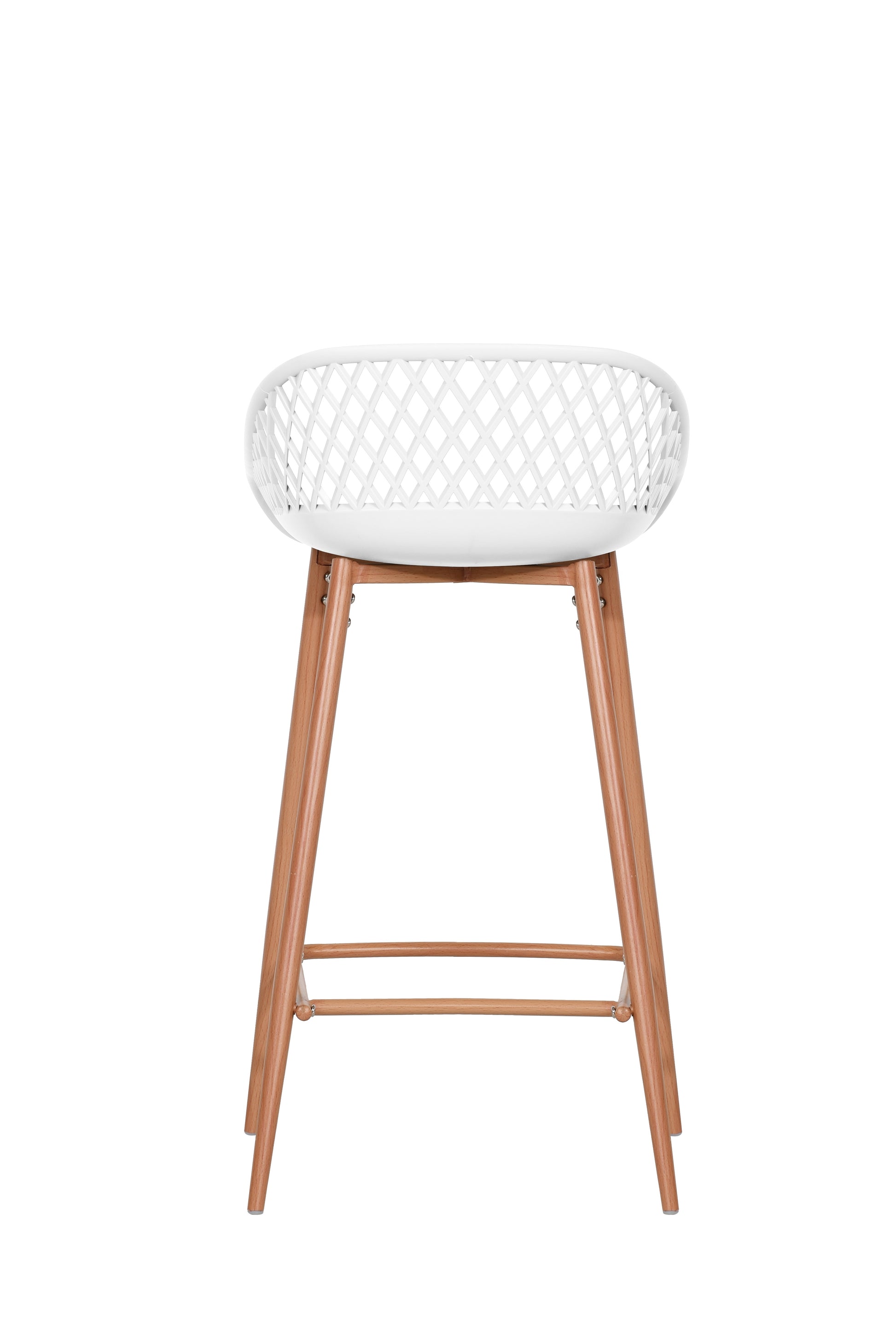 Ovela Set of 2 Leerdam Counter Stools (White)