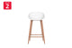 Ovela Set of 2 Leerdam Counter Stools (White)