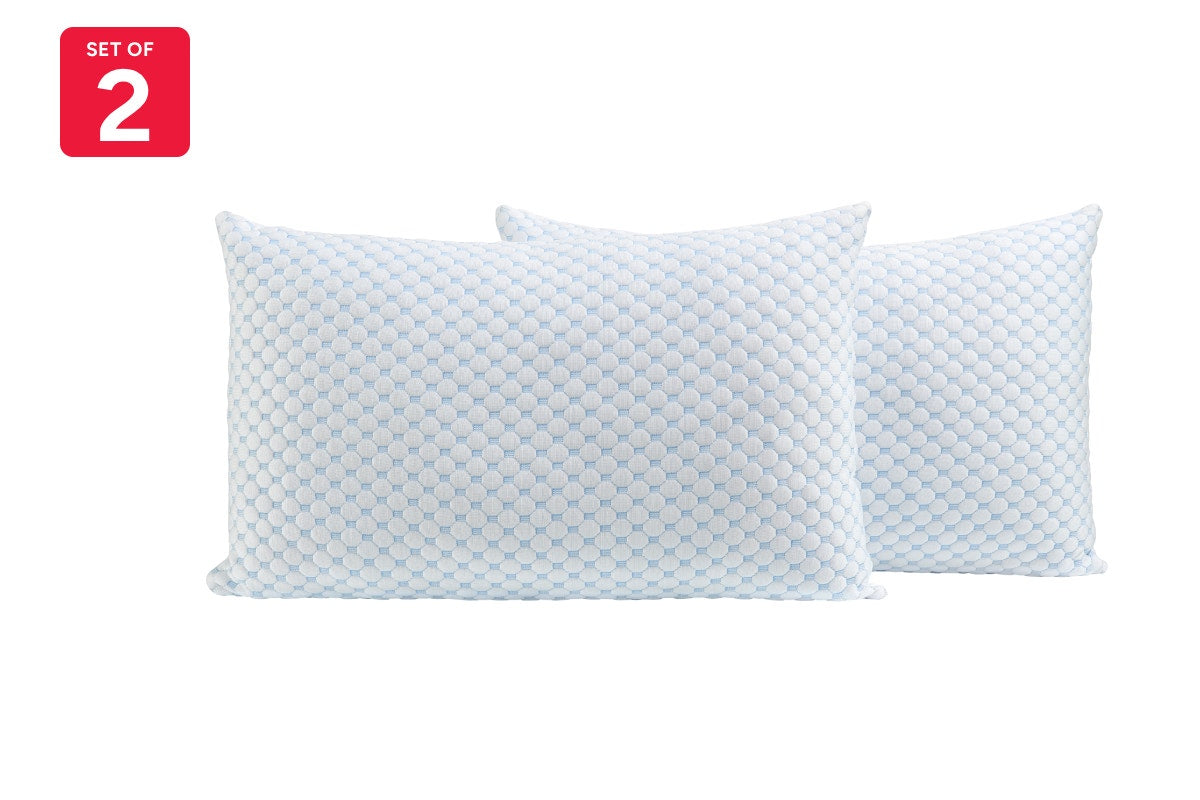 Set of 2 Ovela Adjustable Memory Foam Cooling Pillows