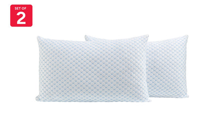Set of 2 Ovela Adjustable Memory Foam Cooling Pillows