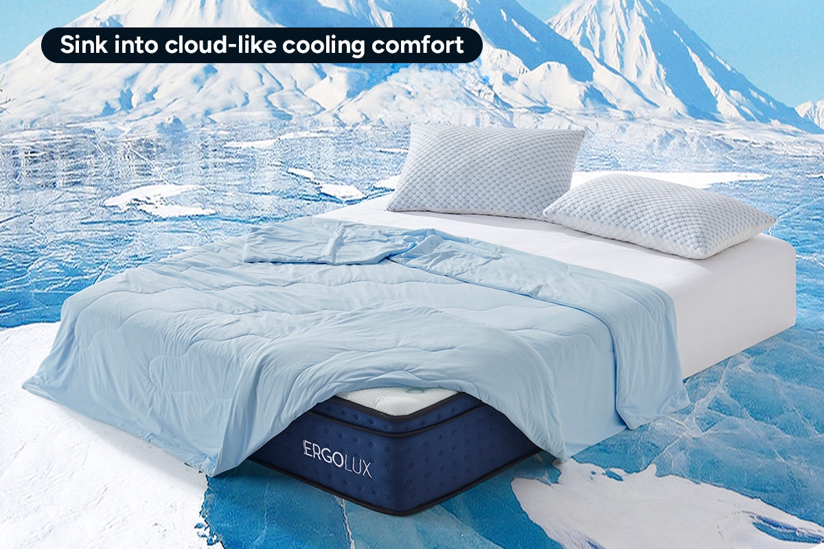 Set of 2 Ovela Adjustable Memory Foam Cooling Pillows