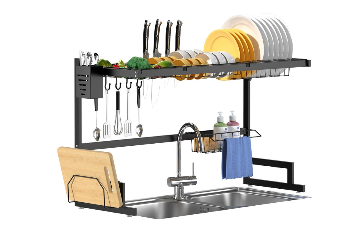 Ovela Over Sink Dish Drying Rack - 85cm