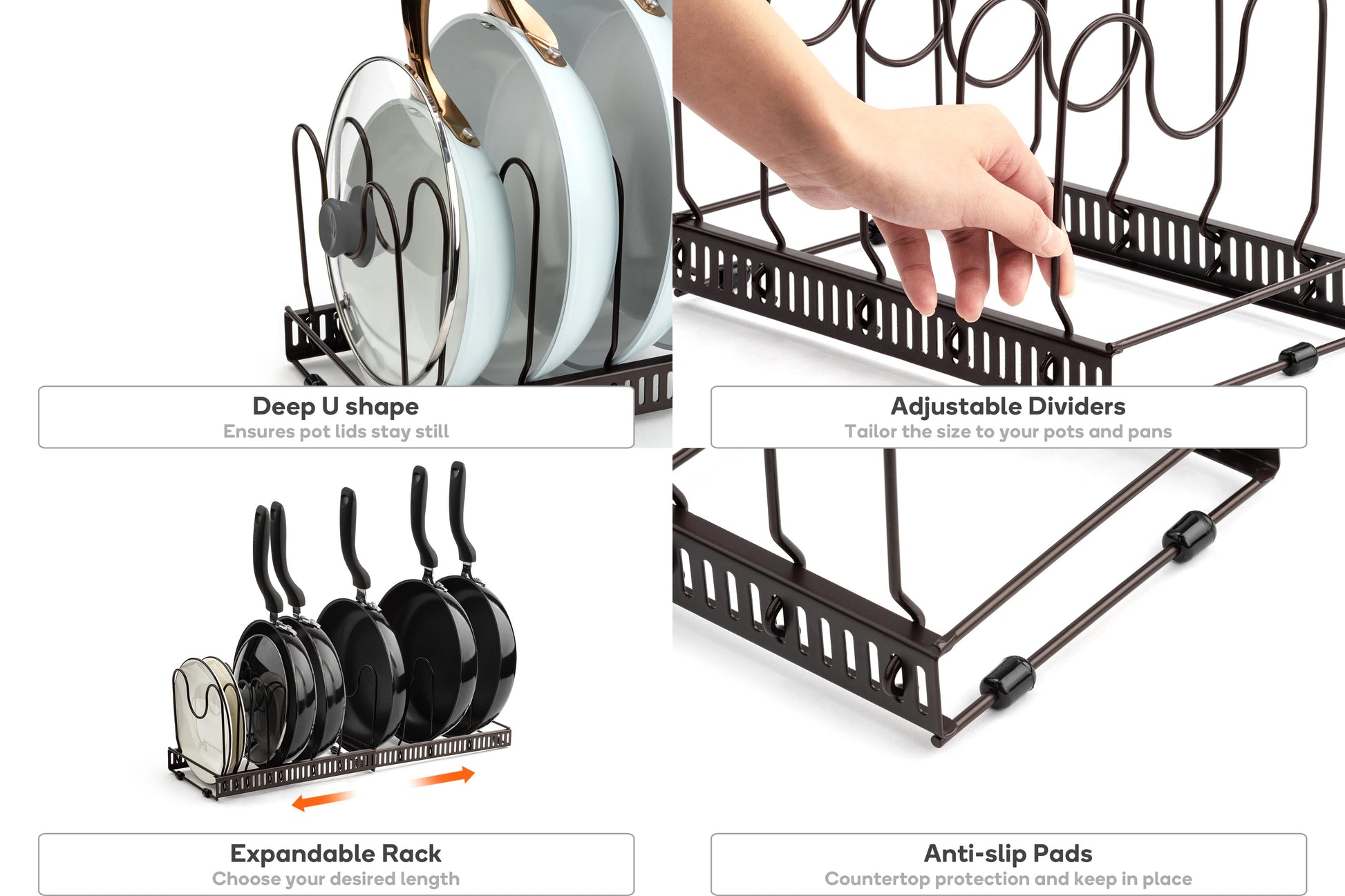 Ovela Expandable Lid & Pan Organiser