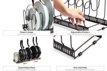 Ovela Expandable Lid & Pan Organiser