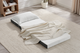 Ovela Folding Sofa Bed Mattress (White, Single)