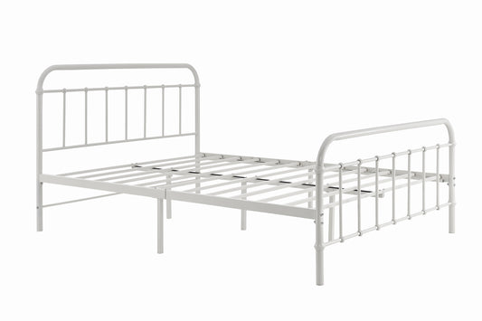 Ovela Florence Metal Bed Frame (White, Double)
