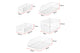 Ovela 10 Piece Fridge Storage Organisers