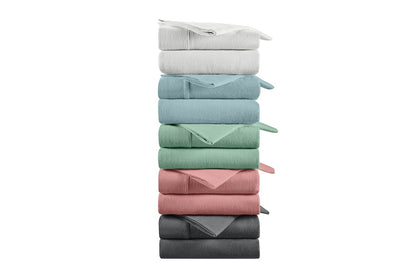 Ovela 150GSM Cotton Flannelette Bed Sheet Set (Iceberg Green, Single)