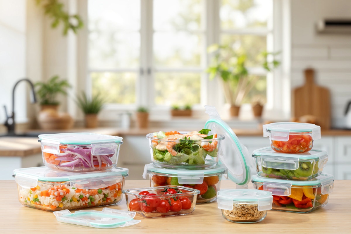 Ovela 9 Piece Glass Container Set