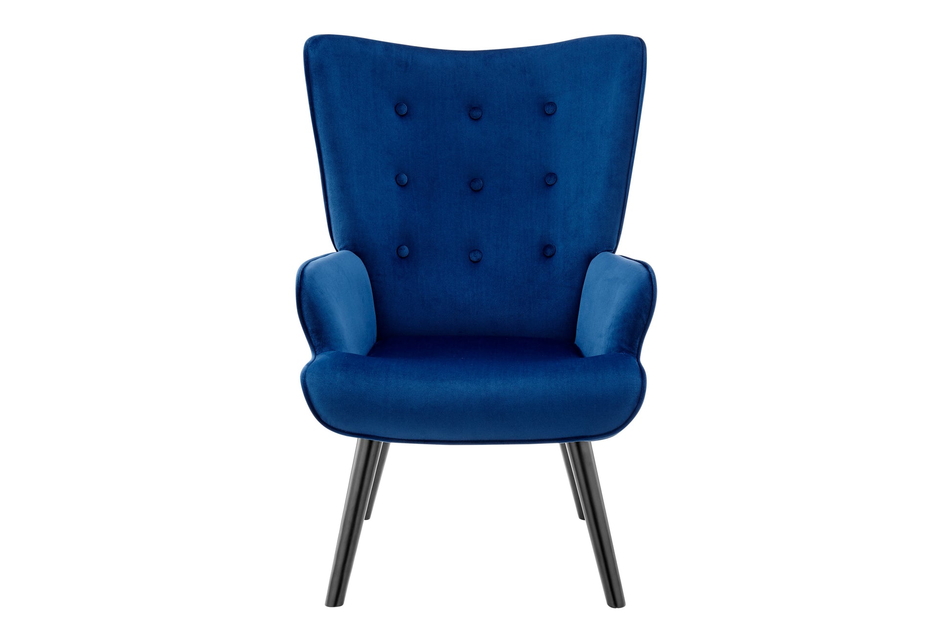 Ovela Henry High Back Armchair (Blue Velvet)