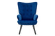 Ovela Henry High Back Armchair Blue Velvet – view 2