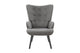 Ovela Henry High Back Armchair (Charcoal)