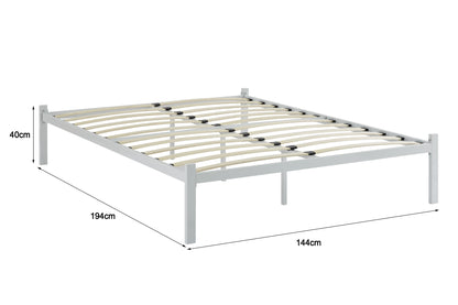 Ovela Hindmarsh Metal Bed  - White