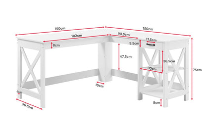 Ovela Ivy L-Shaped Desk