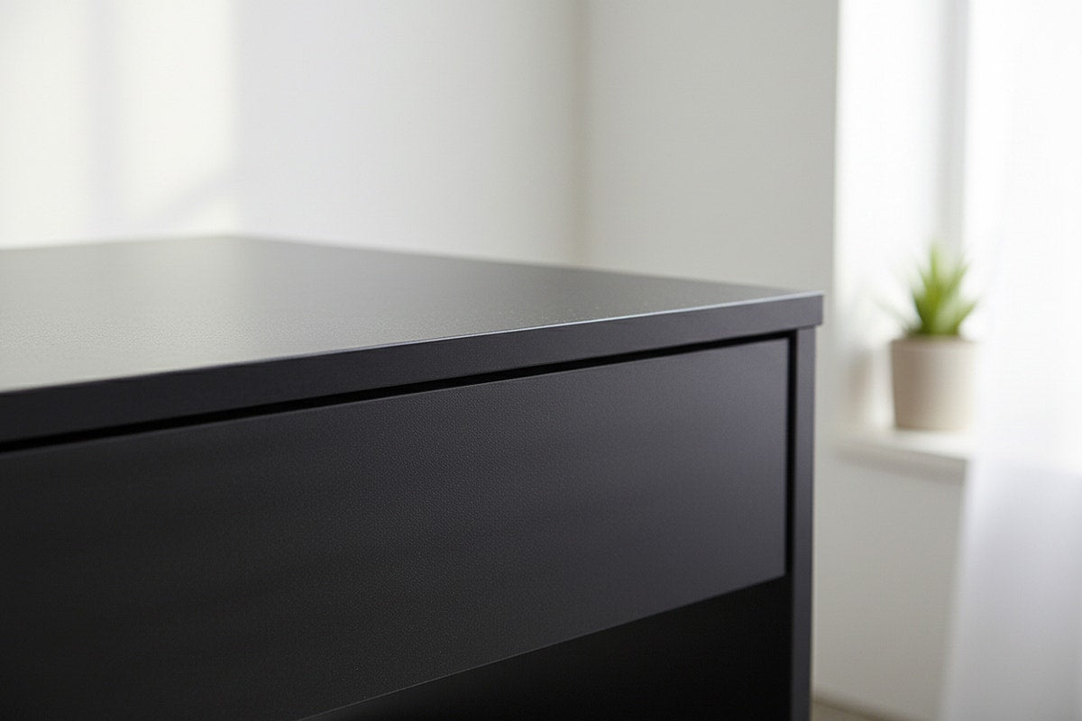 Ovela Jasper 1 Drawer Desk (Black)