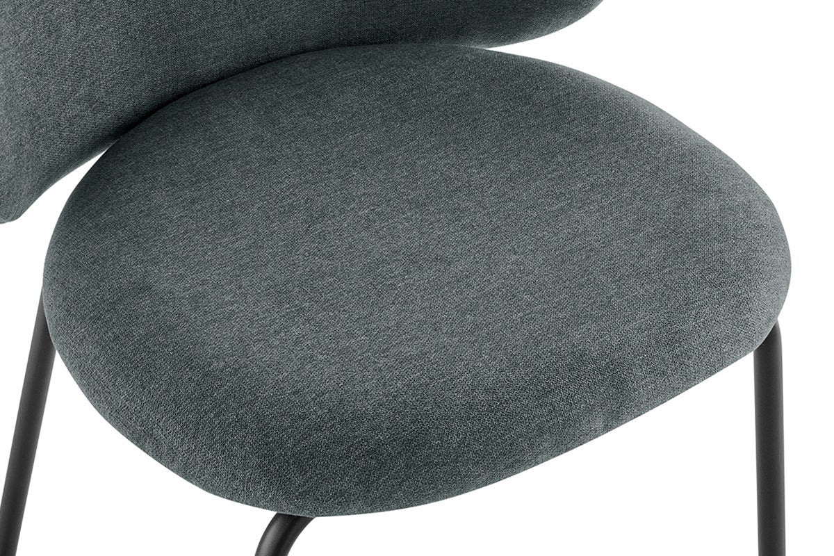 Set of 2 Ovela Kerby Dining Chairs (Charcoal)
