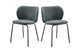 Set of 2 Ovela Kerby Dining Chairs (Charcoal)