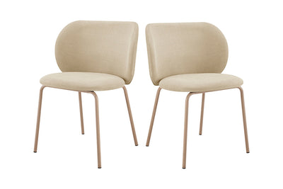 Set of 2 Ovela Kerby Dining Chairs - Beige