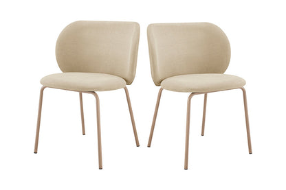 Set of 2 Ovela Kerby Dining Chairs (Beige)