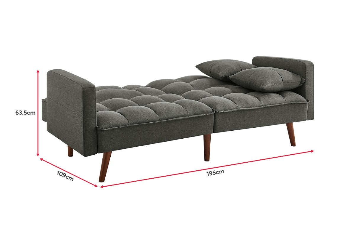 Ovela Idyll 3 Seater Sofa Bed (Dark Grey)