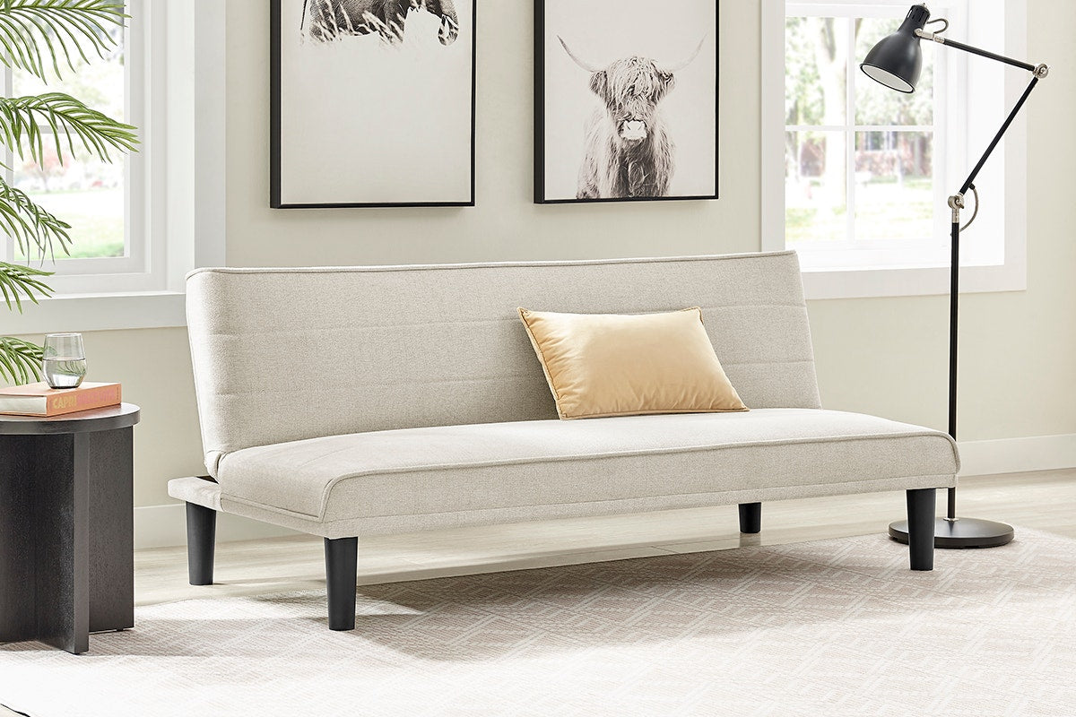 Ovela Lino 3 Seater Sofa Bed (Beige)