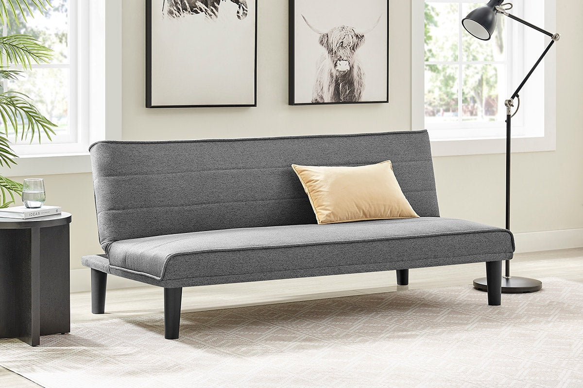 Ovela Lino 3 Seater Sofa Bed (Charcoal)