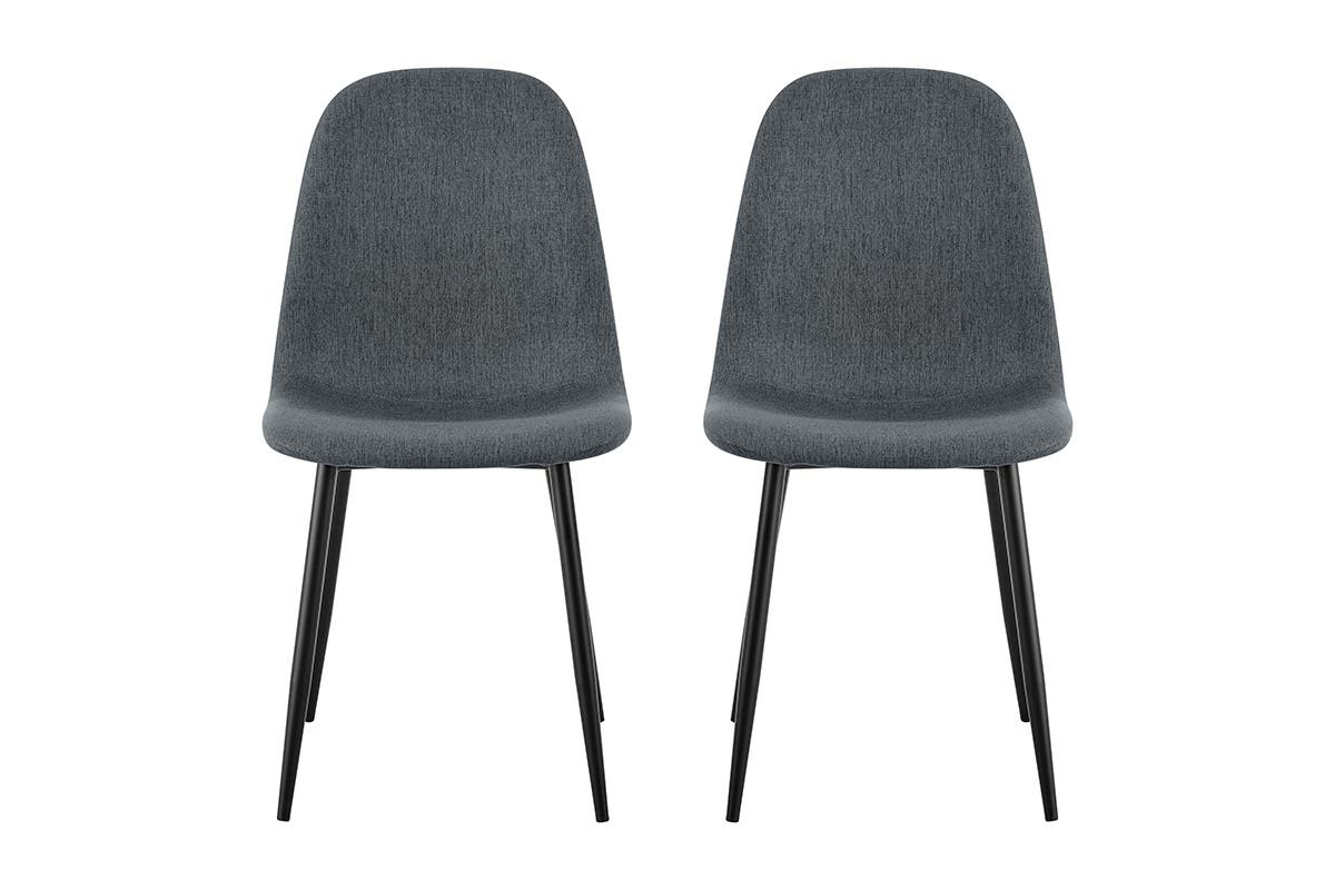 Ovela Lucas Set of 4 Dining Chairs (Charcoal)