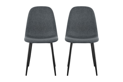 Ovela Lucas Set of 4 Dining Chairs (Charcoal)