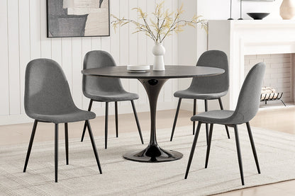 Set of 4 Ovela Lucas Dining Chairs (Charcoal)