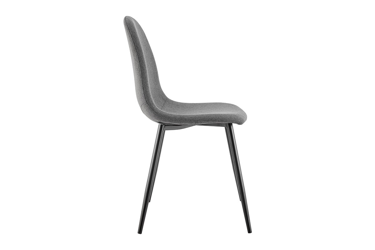 Set of 4 Ovela Lucas Dining Chairs (Charcoal)