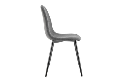 Set of 4 Ovela Lucas Dining Chairs (Charcoal)