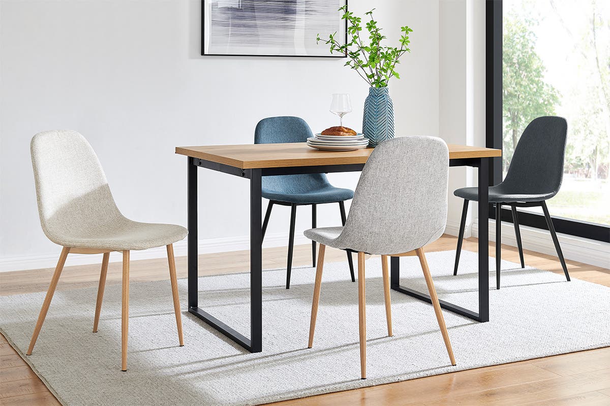 Ovela Lucas Set of 4 Dining Chairs (Grey)