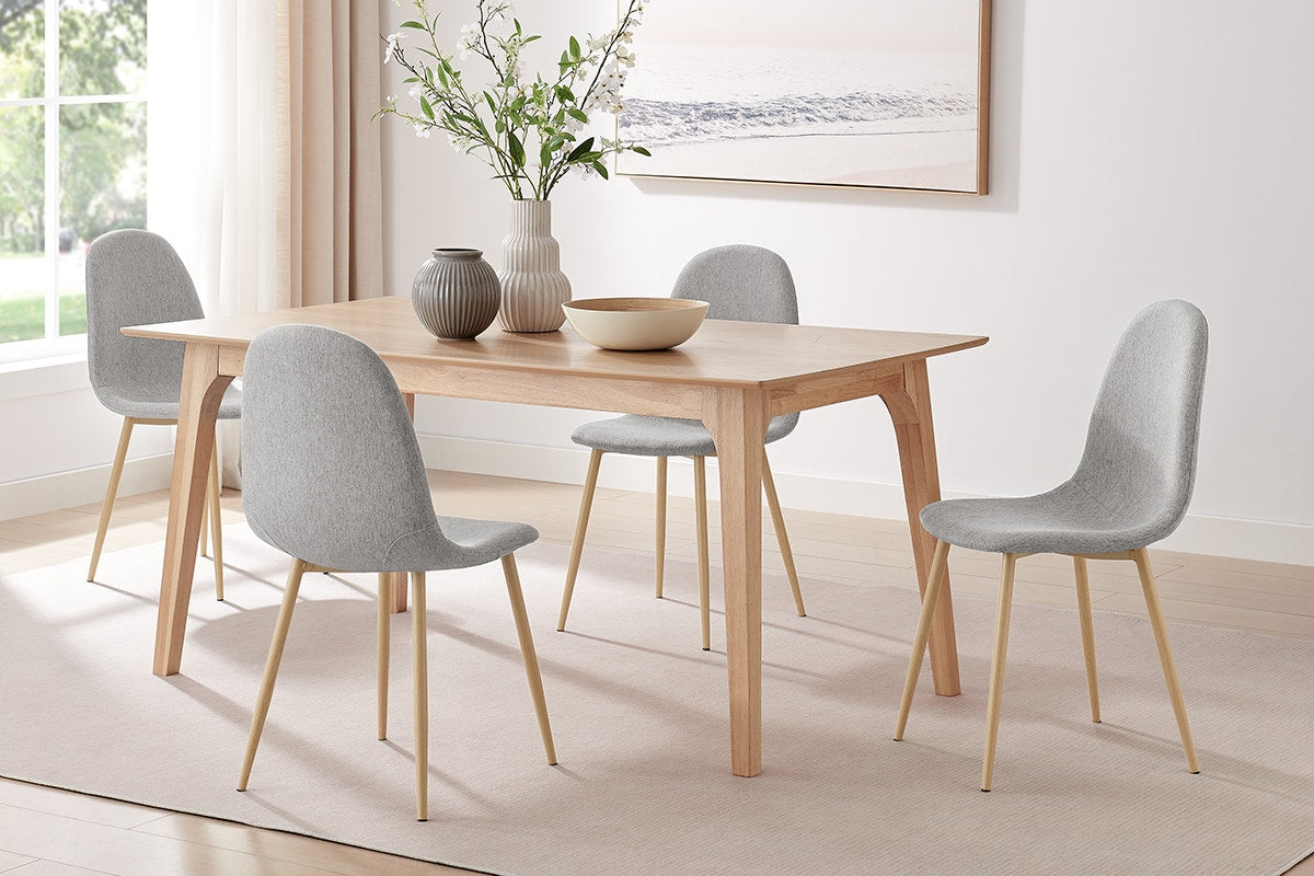 Set of 4 Ovela Lucas Dining Chairs (Grey)