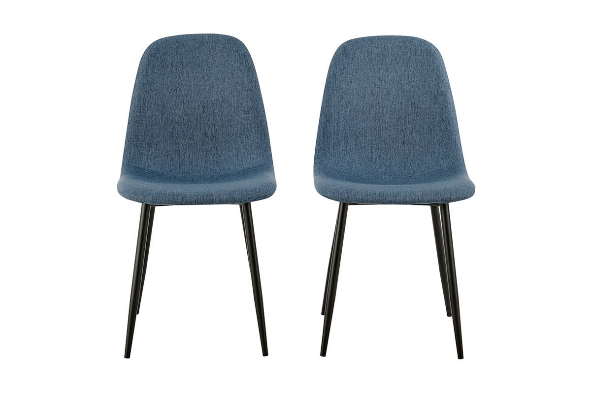 Ovela Lucas Set of 4 Dining Chairs (Blue)