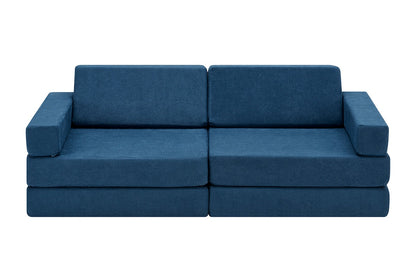 Ovela 14 Piece Modular Double Kids Play Sofa (Ocean Blue)