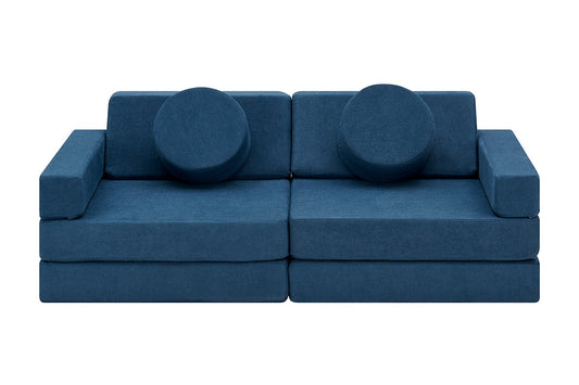 Ovela 14 Piece Modular Double Kids Play Sofa (Ocean Blue)