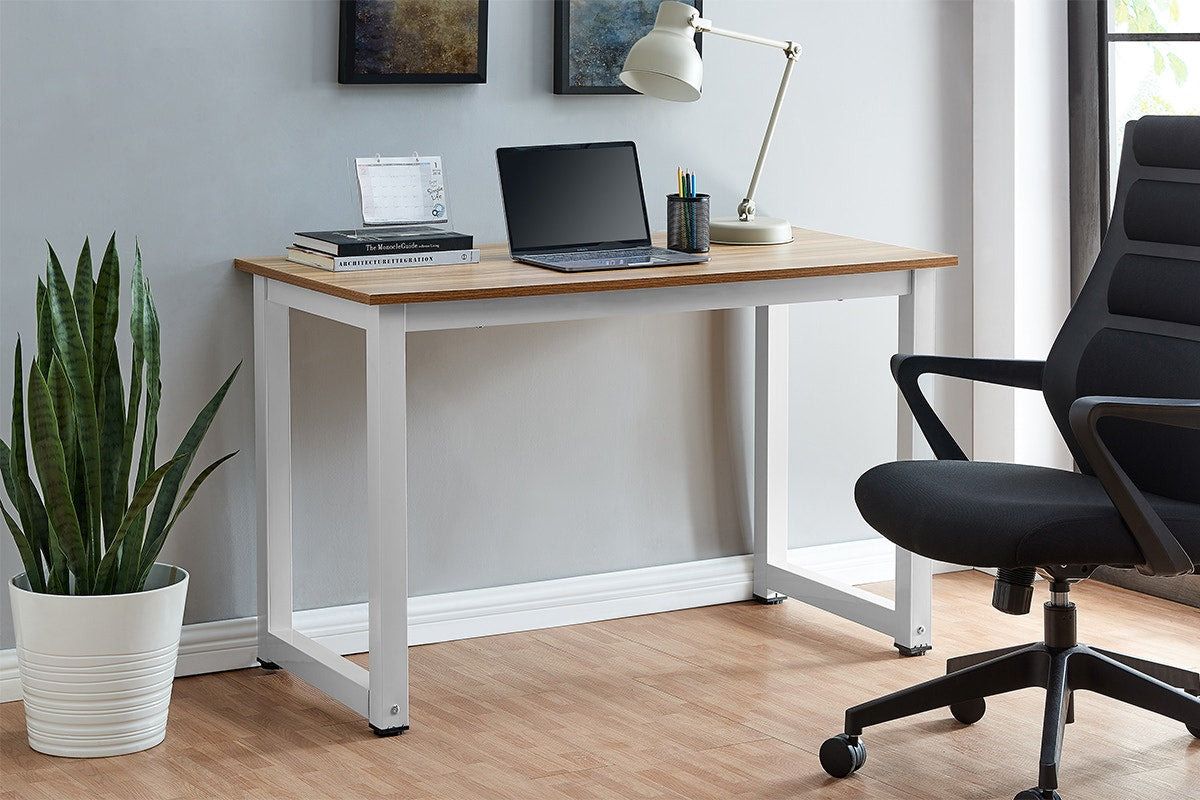 Ovela Glasgow Study Desk (Walnut/White)