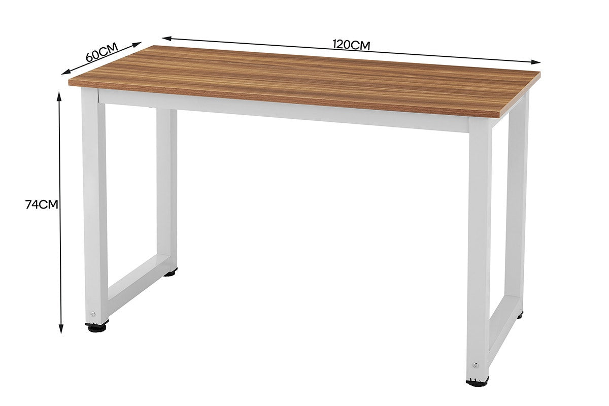 Ovela Glasgow Study Desk (Walnut/White)