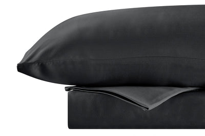 Ovela Bamboo Quilt Cover Set Charcoal Queen 100% Natural