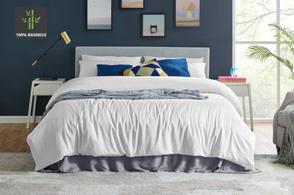 Ovela 100% Natural Bamboo Quilt Cover Set (White)
