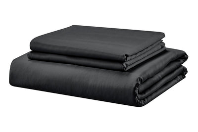 Ovela 100% Natural Bamboo Bed Sheet Set (Charcoal, King Single)