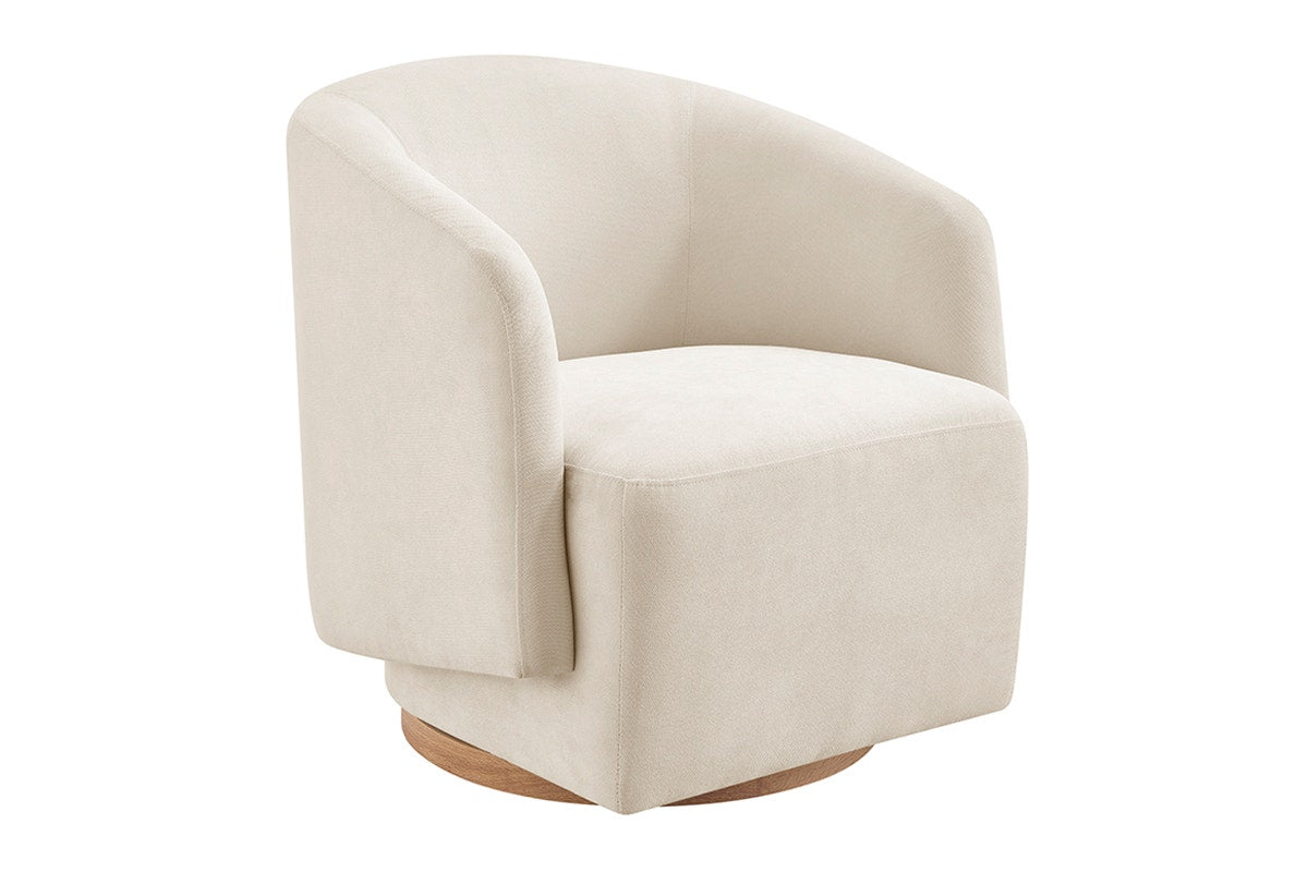 Ovela Nova Swivel Armchair (Cream)