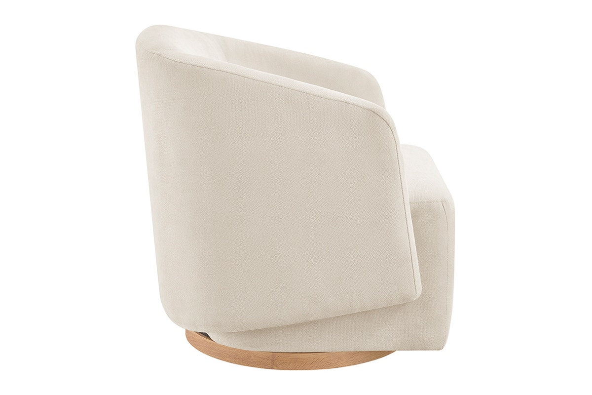 Ovela Nova Swivel Armchair (Cream)
