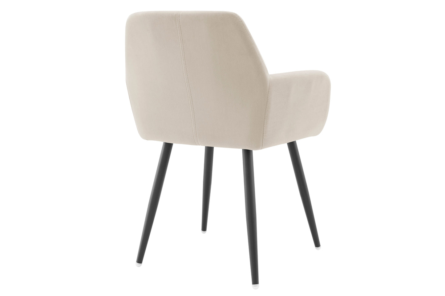 Set of 2 Ovela Paige Velvet Dining Chairs (Beige)