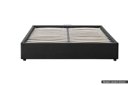 Ovela Parker Gas Lift Bed Frame (Black, Double)