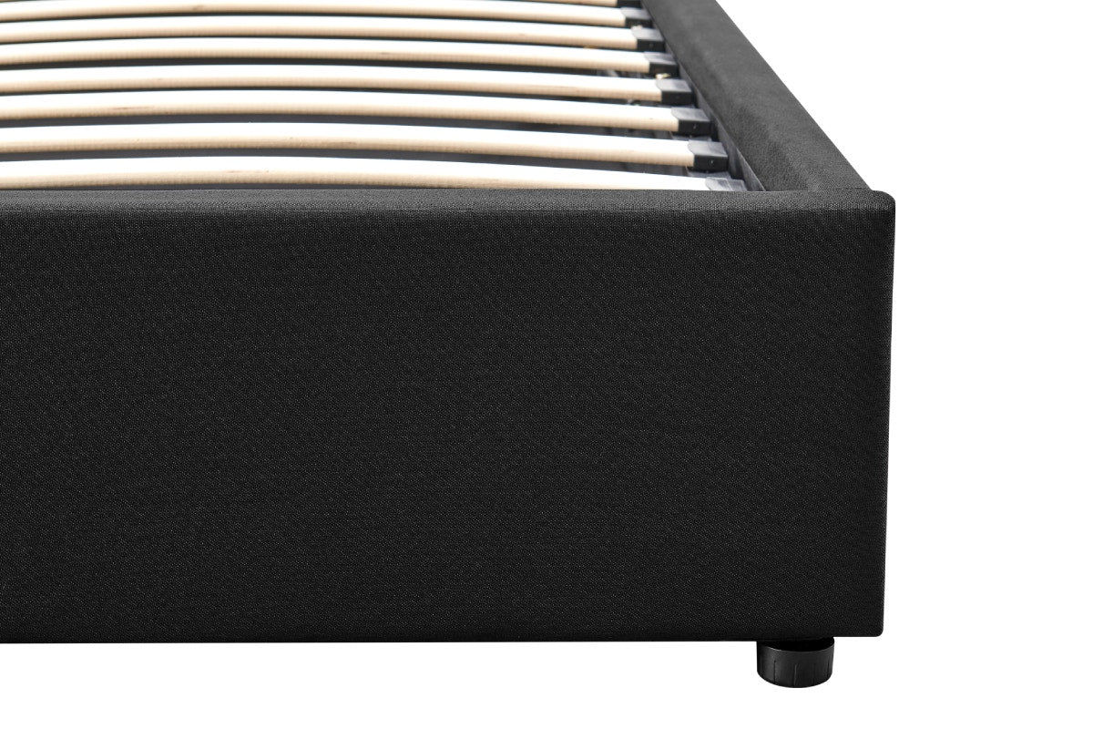 Ovela Parker Gas Lift Bed Frame (Black, King)