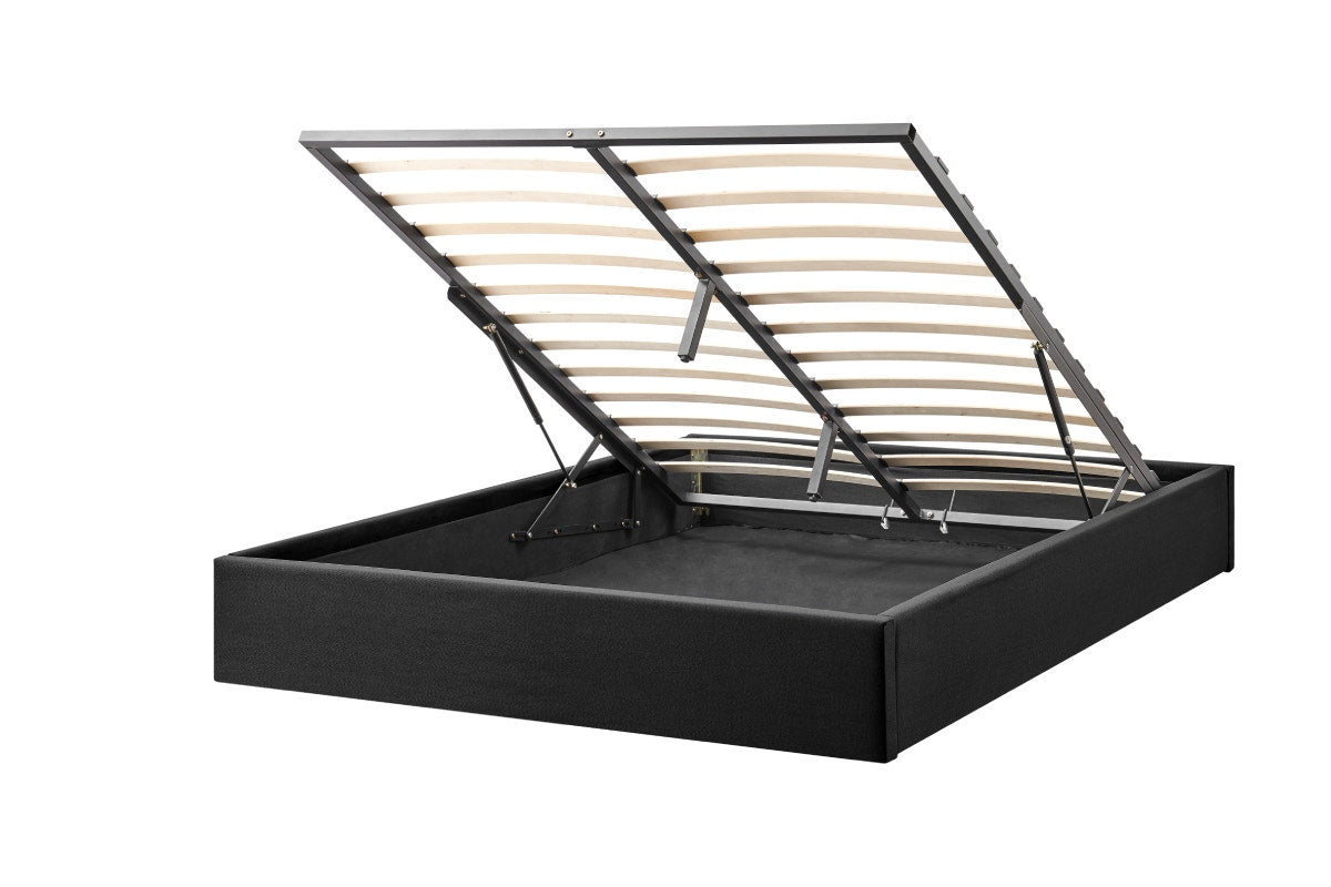 Ovela Parker Gas Lift Bed Frame - Black, Queen